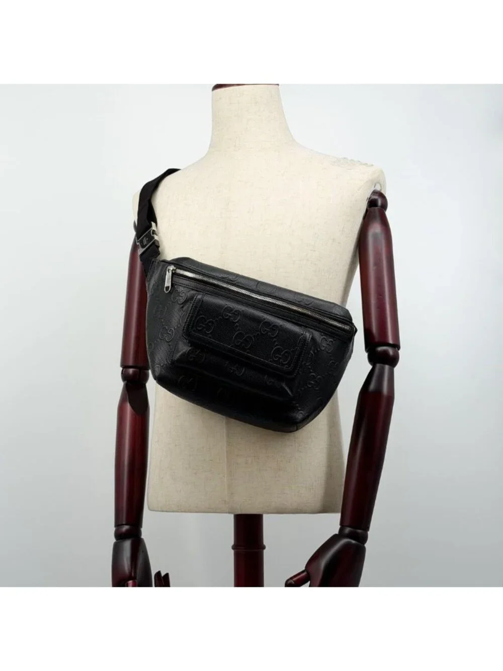 Gucci Jumbo GG Waist Bag Shoulder Embossed